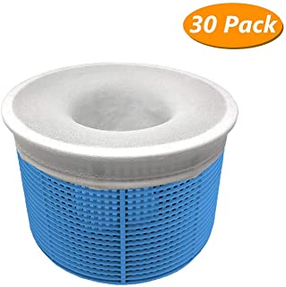 Aiglam 30 Piezas Calcetines de Piscina- Calcetines Protectores para Filtros de Piscina para Cesta de Filtro Skimmer- Forro de Malla de Malla Ultra Fina para Cesta de Piscina