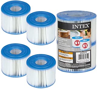 Intex S1 - Lote de cartuchos para filtro de piscina (4 unidades)